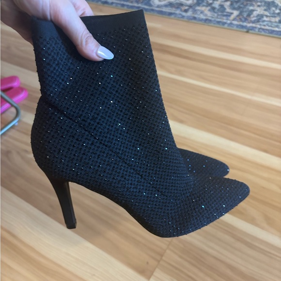Mia Mercy Black Rhinestone Bootie Size 7.5 New - Picture 11 of 11
